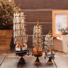 Wooden Sailboat Model Decor Miniature Sailing Boat Ship Model Home Decoration Ru