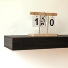 Ams Fireplace - Mantel Shelf  58  Width X 3  High X 8  Deep  - Brushed Black Fin