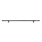 Harmony Single 1  Curtain Drapery Rod - Brushed Nickel - 36  To 72 