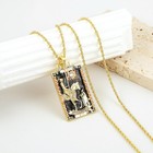 Tarot Cards Necklace For Women Dainty 14k Gold Plated Fortune Tel