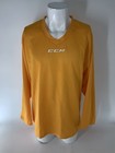 Ccm 5000 Senior adult Practice Hockey Jersey Size M Yellow Polyester Ygi S5-132