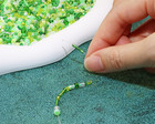 1000pcs Mixed Glass Seed Beads For Diy Jewelry Making - Green
