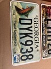 2016   2019 Georgia Trout Unlimited Support Fish Habitat License Plate Lot Of 2