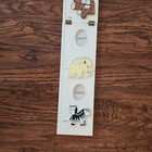 Wooden Growth Wall Chart Height Measure With Picture Frames Noah Ark Animals