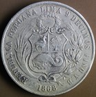 Peru 1 Sol 1868 Silver