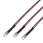 10pcs Dc 3v 6v 12v 24v Pre Wired 3mm 5mm Led Light Lamp Bulb Prewired Emitting D