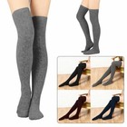 3 Pair Women Winter Wool Warm Knit Over Knee Thigh High Stockings Socks Leggings