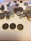 Collection Of Vintage And Antique Us And Foreign Coins And Commemorative Ad Coin