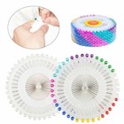 480pcs Diy Mix-color Pearl Round Head Dressmaking Pins Sewing Positioning Pin
