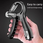 Gym 2 Hand Grip Strengthener Power Trainer Gripper Strength Adjustable Exerciser