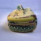 Vera Bradley Yellow Floral Cosmetic Bag  6    X 4    X 2 5     Super Clean