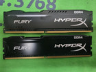 Hyperx Fury Ddr4 Ram 8gb Kit  2x4gb  Black Excellent 2133mhz Hx421c14fbk2 8