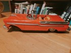 Nice Vintage Usagiya Tin Friction 1957 Mercury Convertible Dream Car W  Box