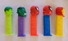 Lot Of 5 Marvel Superheroes Pez Dispensers - Spiderman  Hulk   Iron Man 