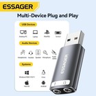 Usb Sound Card External Mini Sound Card Usb To 3 5mm Interface Stereo Audio