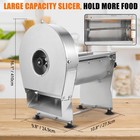 Commercial Vegetable Fruit Slicer Electric Onion Potato Slicing Machine 0-10mm