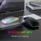 Rgb Bluetooth Wireless Mouse Rechargeable Ergonomic Usb For Pc Laptop Ipad