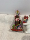 Danbury Mint  Coca Cola Christmas Ornaments Parachute Santa 2011 12 Lot Of 5 Ec