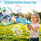 Kids Automatic Giant Bubble Gun Blower Machine Outdoor Party Toy Gift For 3 kids