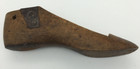 Vintage Primitive Wooden Shoe Form Mold Cobbler Reinforced Metal 7  Small Patina