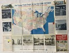 Vintage Large Pictorial Map Of United States With Long Distance Telephone Guide