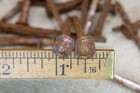Old 2 1 2  Square 12 Nails Button Rose Head Round Domed Rustic Vintage Rusty