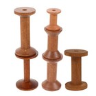 6 Pcs Vintage Wooden Spool Sewing Thread Storage Embroidery Spools Organizer