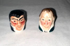  group Of 2  Staffordshire Wackford And Newman Moggs Small Thimbles  england 