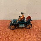 Vintage 1940s Tkk Tin Roadster  Friction Car With Driver Nice Shape Rare 