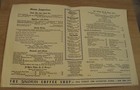 Vtg 1947  waldorf-astoria  Hotel Menu placemat coaster  savarin Coffee Shop  nyc
