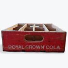 Vintage Rc Royal Crown Cola Red Wooden Soda Crate