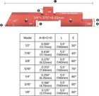 Hfs r  7pc Router Table Setup Bars Setup Blocks Height Gauge Set Aluminum Alloy