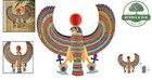 Individually Hand-cast Egyptian Plaque  Colorful Wall Decor For Living Room