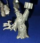 3 Spoontiques Pewter Wizard Figurines 2 5  -3  Crystal Ball Fantasy Hmr1521  Cmr