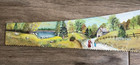Vintage Hand Saw Painting Country Landscape - Signed Lonnie Byrd 1988