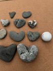 10 Naturally Formed  Heart       shaped Oregon River Rocks Love Stone Lot Arts Craft