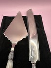 Slah Wedding Party Cake Set Knife Pie Server Stainless Steel Faux Pearl Handles