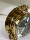 Vtg Bell Clock Co Ships Porthole Nautical Quartz Clock Brass Gold Tone Read Ds70