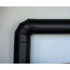 6 In X 6 In Black Stove Pipe Elbow