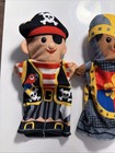 3 Melissa   Doug Knight Pirate Cowboy Hand Puppets Plush