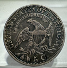1829 Capped Bust Silver 1 2 Dime 5c Very Fine Vf