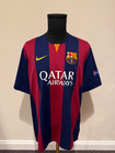 Rare Luis Suarez Signed Barcelona 2014 15 Debut Ucl Home Shirt W patches Em Coa