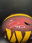 Jayden Daniels Signed Commanders Authentic Helmet   2024 Oroy   Fanatics Coa