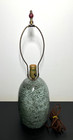 Vintage Mid Century Studio Pottery Glazed Terracotta Table Lamp