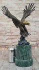 Bald Eagle Large Bronze Sculpture Signed Milo Finest Art Hot Cast Statue