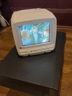 Ge Spacemaker 05gp008 Countertop Mobile Color Crt Portable 5  Tv Vtg W Hardware