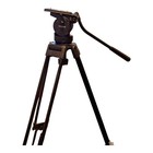 Neewer 60  Heavy Duty Video Camera Tripod W  Removable Fluid Head Qr Plate Black