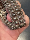 Antique Sterling Silver 800 Middle Eastern Statement Bracelet  Cool Piece 