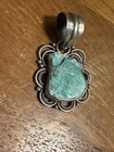 Navajo Indian Sterling Silver Turquoise Pendant