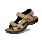 Men s Leather Sandals Beach Nonslip Summer Outdoor Sport Hiking Closed Toe Shoes